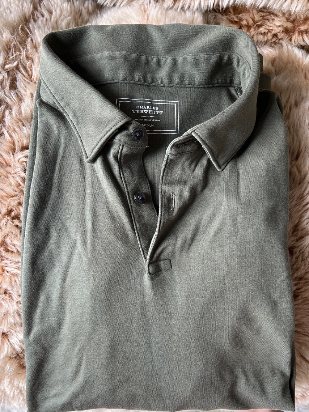 Charles Tyrwhitt Long Sleeve Polo (M)